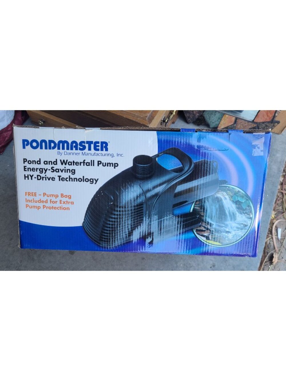 Danner Pondmaster HY-Drive 6600 GPH Pond & Waterfall Pump #20230 New Open Box